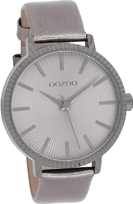 Immagine prodotto di Oozoo orologio da donna in pelle orologio analogico al quarzo bracciale argento Timepieces D2UOC9198A
