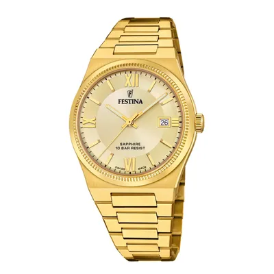 Immagine prodotto di Festina orologio svizzero da uomo bracciale oro acciaio UF20038/2