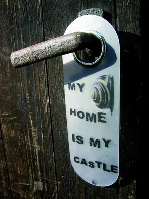 Produktbild von Türschild "My Home is my Castle"