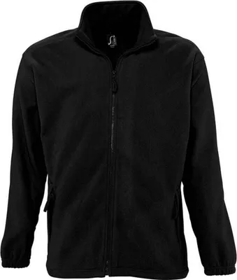 Image de SOLS - Veste polaire « North » pour hommes/femmes Unie LT1899 (XXL) (Noir)
