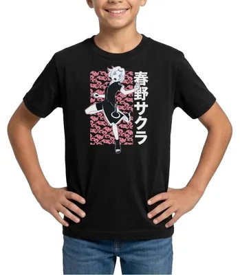 Produktbild von Spreadshirt Naruto Cooles Design Mit Sakura Teenager T-Shirt, 152/164 (12-14 Jahre), Schwarz