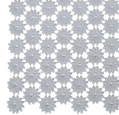 Immagine prodotto di Tovaglia in pizzo pieno fiori nostalgici grigio 30x70 cm