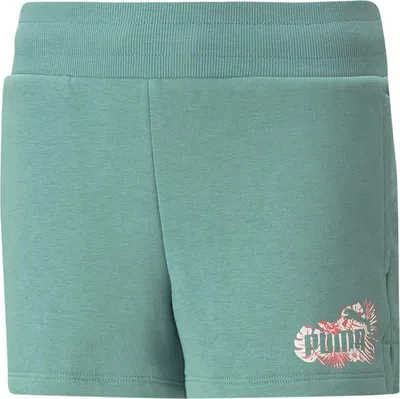Produktbild von PUMA Essentials+ Flower Power Shorts Mädchen 84 - adriatic 164
