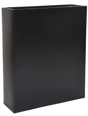 Produktbild von VIVANNO Raumteiler pulverbeschichtetes Stahlblech ELEMENTO Kasten, Strukturschwarz mit Muster - 75x25x90 cm