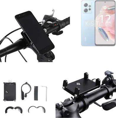 Produktbild von K-S-Trade Handyhalterung für das Fahrrad kompatibel mit Xiaomi Redmi Note 12 Global Halter Lenkstange Fahrradhalterung Motorrad Bike Mount