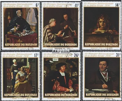 Produktbild von Briefmarken Burundi 1974 Mi 1109A-1114A (kompl.Ausg.) gestempelt Gemälde