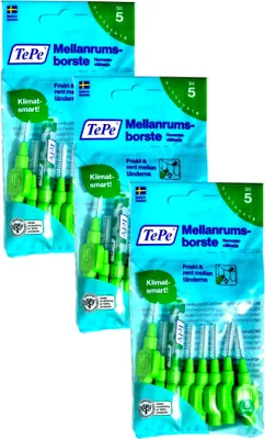 Produktbild von 3x8 TePe Original Interdentalbürsten - 0,8mm  grün