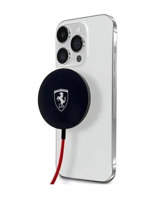Obrázek produktu pro Ferrari MagSafe Shield Logo - 15W indukční nabíječka MagSafe (černá)