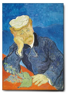 Zdjęcie produktu dla Giallobus - Dr Paul Gachet - Vincent Van Gogh - 70D x 100S cm - Obraz - Standaard frame canvas