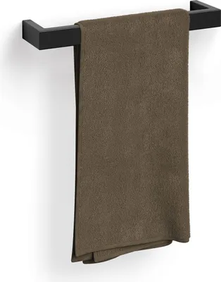 Produktbild von ZACK Edelstahl Handtuchhalter LINEA Handtuchstange Länge schwarz 45 cm 40577