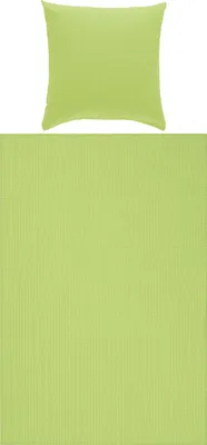 Produktbild von Erwin Müller Bettwäsche Rosenheim" apfelgrün 1x 155x220 cm + 1x 80x80 cm"