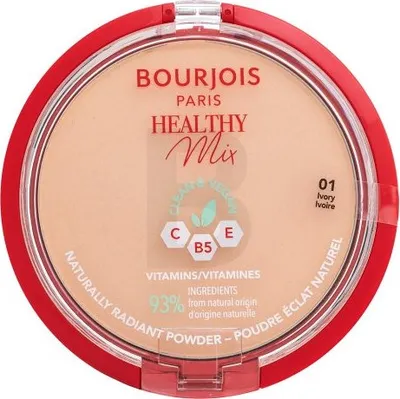 Produktbild von Bourjois Healthy Mix Clean & Vegan Powder Puder mit mattierender Wirkung 01 Ivory 10 g