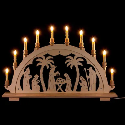 Produktbild von Schwibbogen Christi Geburt (67,5x44cm) von Dregeno Seiffen