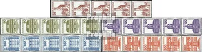 Produktbild von Briefmarken BRD (BR.Deutschland) 1982 Mi 1139A I R-1143A I R Fünferstreifen (kompl.Ausg.) postfrisch Burgen und Schlösser
