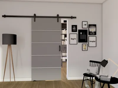 Produktbild von MINIO Schiebetüren LIFT B 76 cm Zimmertüren | Grau