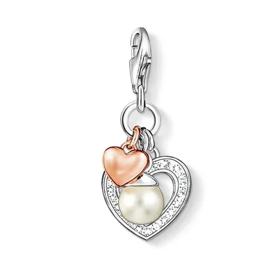 Immagine prodotto di Thomas Sabo cuori con perla 0937-426-14 Ciondolo a forma di charm