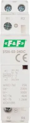 Immagine prodotto di Contattore modulare ST25-02-24 V DC 25A 2xNC 24V Contattore elettromagnetico F&F