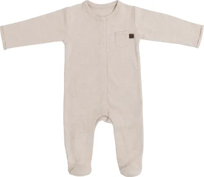 Produktbild von Baby's Only Strampler mit Füßen Melange - Warm Linen - 50 - 100% Baumwolle