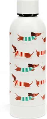 Produktbild von Isolierflasche Sausage Dog - Dackel Motiv 500ml Edelstahlflasche 3D-Prägeeffekt