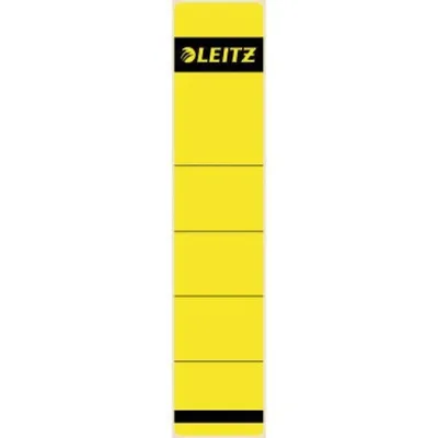 Produktbild von LEITZ Ordnerrücken Etikett 39 x 192 mm kurz schmal gelb 10 Etiketten