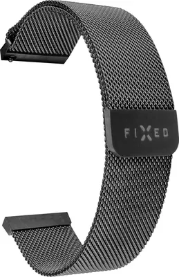 Produktbild von FIXED FIXMEST-18MM-BK, Uhrenarmband, Jede Marke, - Garmin Venu 2S - Garmin Vivoactive 4S - Garmin Vivomove 3S - WowME Vita - Forever IGO - + all..., Edelstahl, 1 Stück(e)