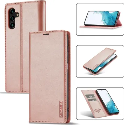 Produktbild von Galaxy A54 5G Hülle, Standfunktion Kartenfach Wallet Leder Schutzhülle für Samsung Galaxy A54 5G Pink