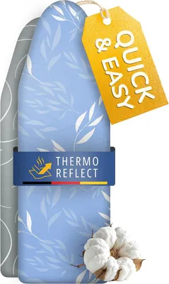 Produktbild von Yellocean Turbo Bügelbrettbezug aus Baumwolle mit praktischem Gummizug – Lines / 110x30cm