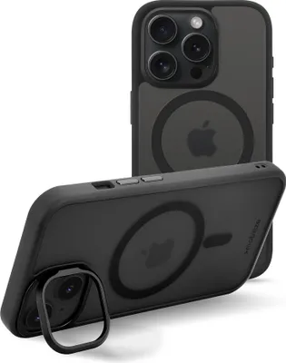 Produktbild von Mobilize Hybrid Pro iPhone 15 Pro MagSafe Hülle Hardcase Backcover Stoßfest - Schwarz