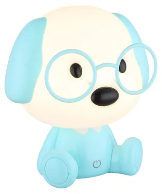 Immagine prodotto di Lampada da tavolo a LED, cane, blu, USB, touch dimmer, H 20 cm
