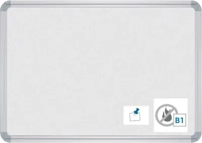 Produktbild von Stellwandtafel beidseitig Filz B1800xH1200xT22mm grau