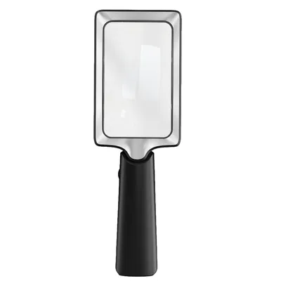 Produktbild von Handlupe mit LED Licht 20 LEDs, 2x + 8x Zoom, ergonomischer Griff, Anti-Blende Leselupe für Senioren & Hobbyarbeiten