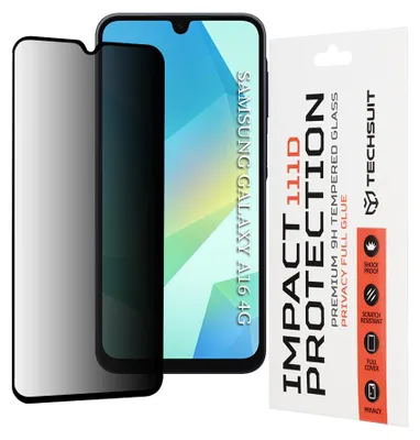 Obrázok produktu pre Techsuit 111D Privacy Full Glue ochranné sklo na Samsung Galaxy A16 4G / A16 5G – čierne