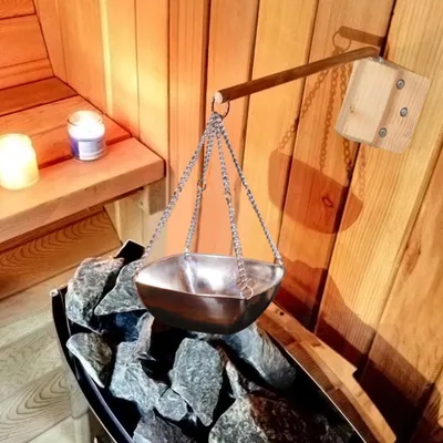 Productafbeelding van Solidchoice - Wandgemonteerde Aromatherapie Kom van RVS voor Sauna