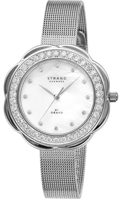 Productafbeelding van Obaku strandhorloge, dameshorloge, zilver, model S735LXCWMC