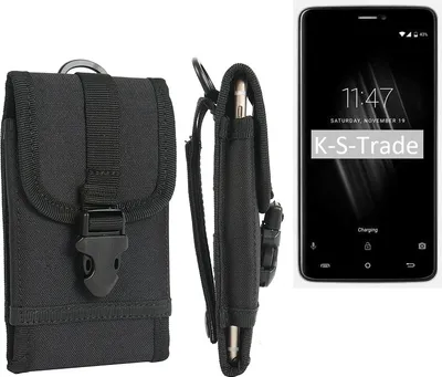 Produktbild von K-S-Trade Handyhülle kompatibel mit Cubot Max Gürteltasche Holster Handytasche Gürtel Tasche Schutzhülle Robuste Handy Schutz Hülle Tasche