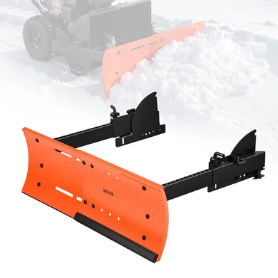 Obrázek produktu pro VEVOR, sněžný pluh, šířka nastavitelná 559-813 mm, oranžová barva, vhodný pro většinu sněžných fréz, dvourežimový provoz, odnímatelná, lopata z uhlíkové oceli, efektivní odklízení sněhu