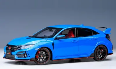 Produktbild von Autoart 73224 Honda Civic Type R FK8 2021 racing blau metallic 1:18