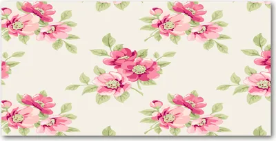 Produktbild von Tulup® Glas-Bild - 100x50 -Wandkunst - Wandbild hinter gehärtetem Sicherheitsglas  - Blumen & Pflanzen - Blumenmuster - Rosa