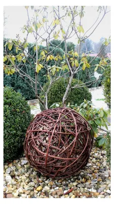 Produktbild von Weidenkugel in 6 Größen, Dekokugel aus Weide, handgefertigt in der EU (40cm)