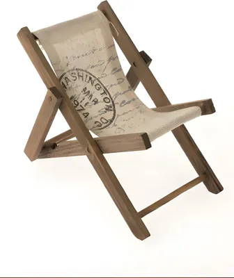 Produktbild von Liegestuhl Holz braun 19,5x10x1cm