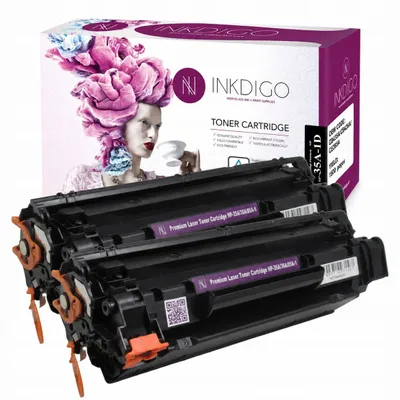 Produktbild von Inkdigo 2er-Pack Toner CB436A für HP LaserJet M1120mfp, M1120n MFP, M1120w MFP, M1120a MFP – Schwarz,, KI-generiertes Bild