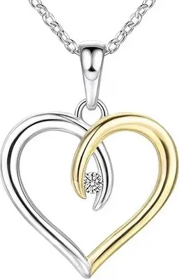 Produktbild von ME-28753 Halskette Silber / Gold für Damen KP28753