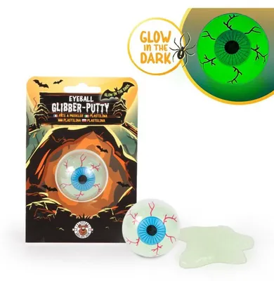 Produktbild von Zombie Auge mit Glibber Knete als Halloween Gimmick