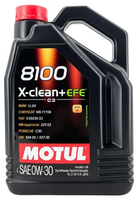Produktbild von Motul 8100 X-Clean + EFE 0W-30 5 Liter (111677)