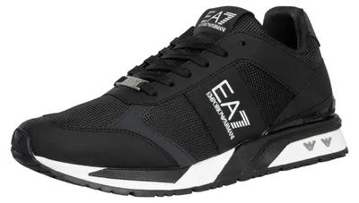 Produktbild von EA7 Sneaker aus Mesh mit Logo, Schwarz 40.5 EU
