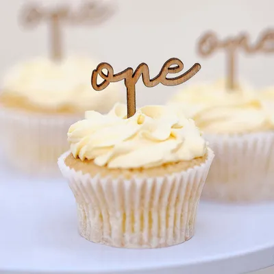 Produktbild von 6 Mein erstes Jahr Cupcake Topper