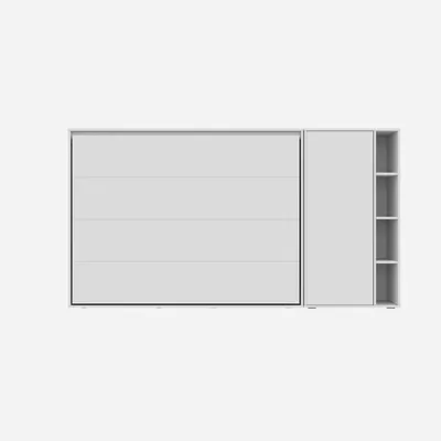 Produktbild von SMARTBett SET M2 Schrankbett 140x200 Horizontal und Schrank Weiss