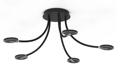 Productafbeelding van 5-lichts plafondlamp Turound met led