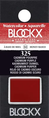 Produktbild von Blockx 3x Aquarellfarbe, dunkles Kadmiumrot 1/2 Näpfchen 1,5ml 41325BXC