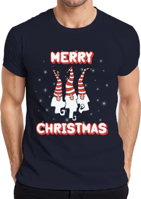 Produktbild von Merry Christmas Schweden Gnome - Weihnachten Weihnachtsgeschenk Christmas Herren T-Shirt, Navy, S